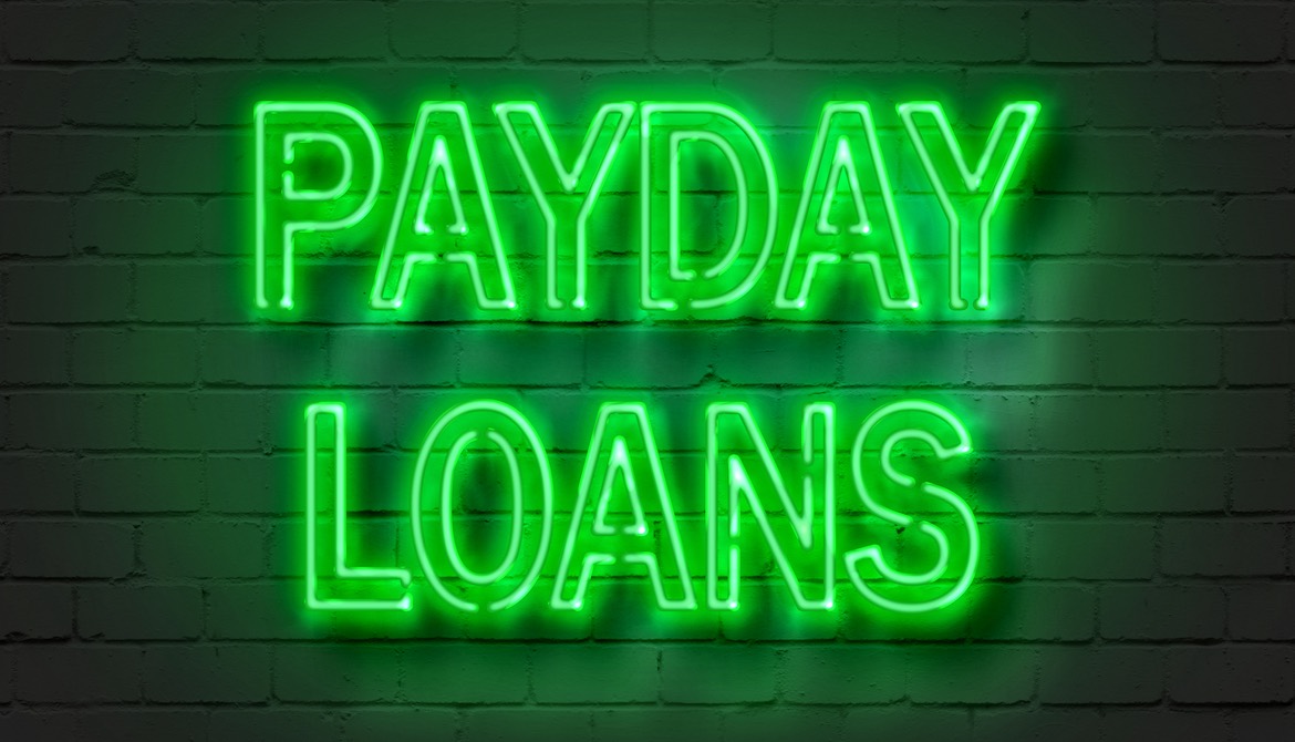payday loans neon sign