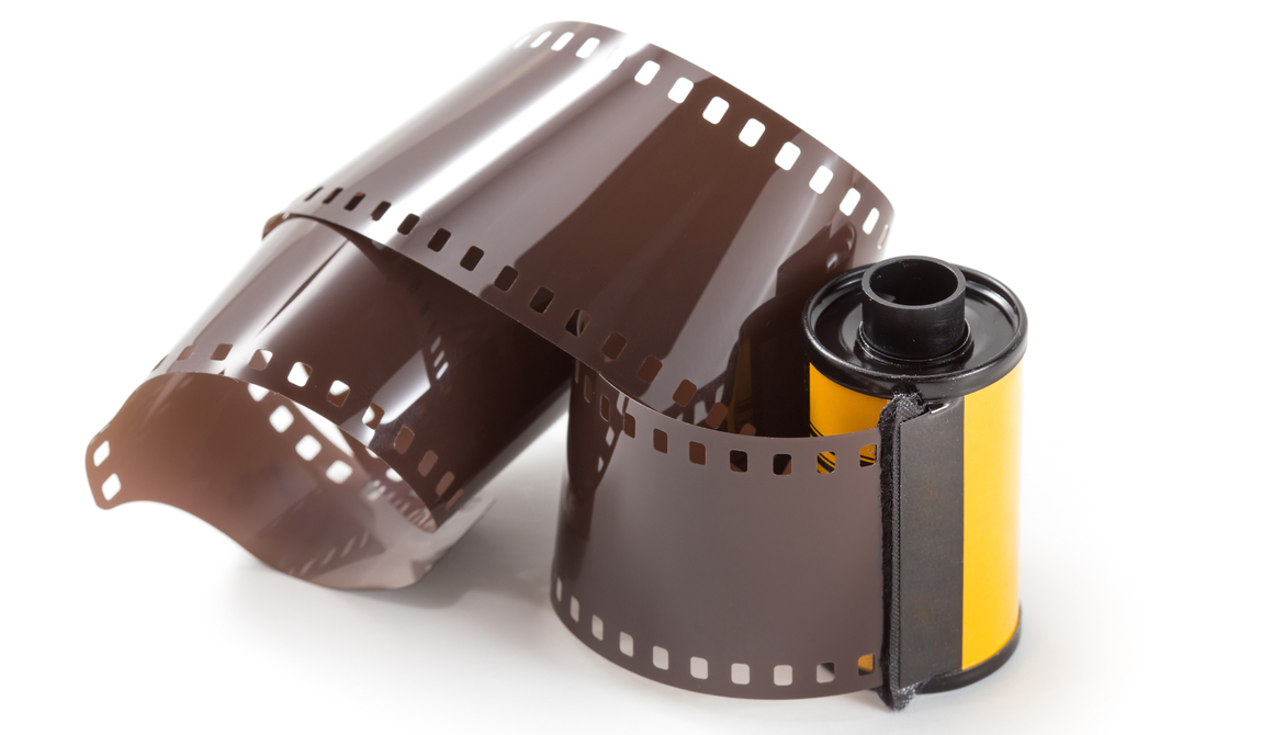 film showing out of a canister