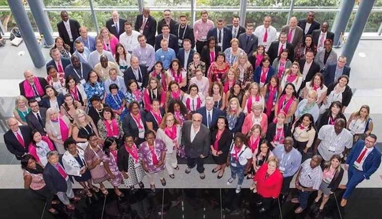 Members of the Global Womens Leadership Network pose together in Sinapore 2018