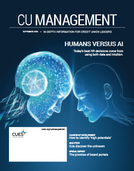 September 2018 Issue CU Management Cover