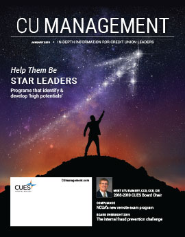 January 2019 Issue CU Management Cover