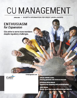 April 2019 Issue CU Management Cover