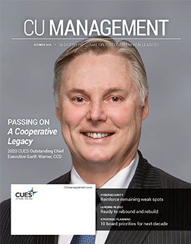 December 2020 CU Management magazine cover