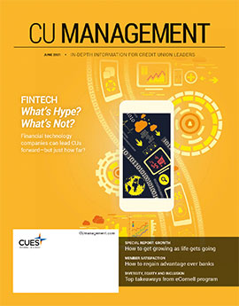 June 2021 Credit Union Management magazine cover