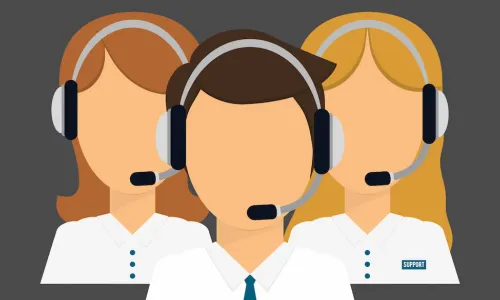 call center staff illustration