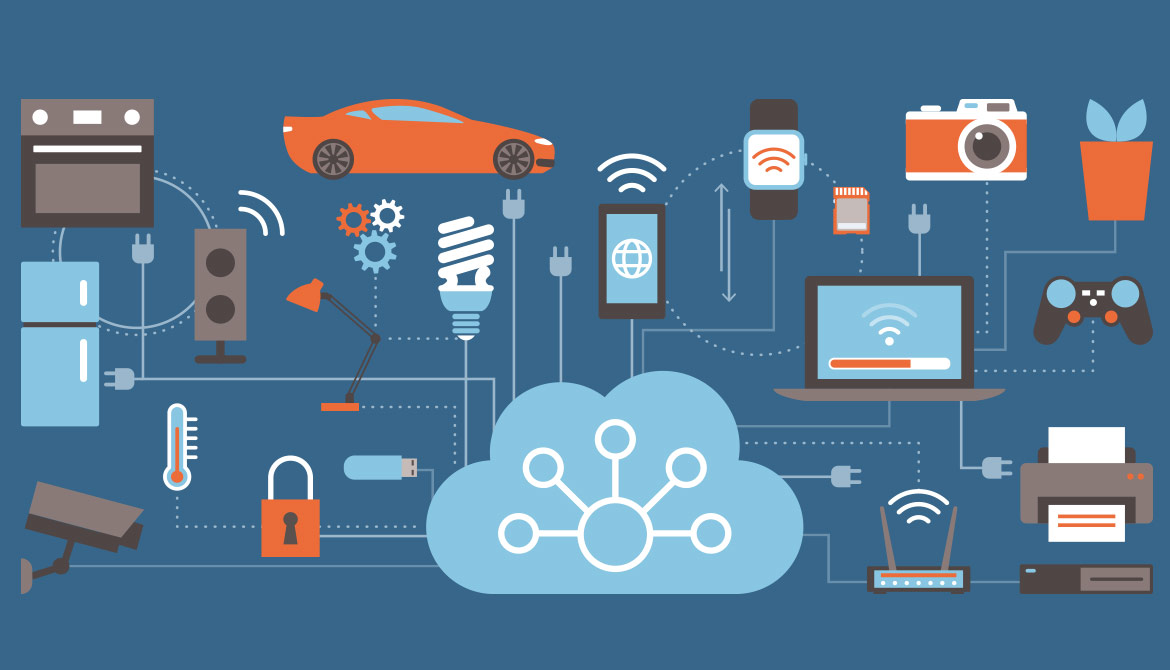 internet of things with connected devices representing omnichannel