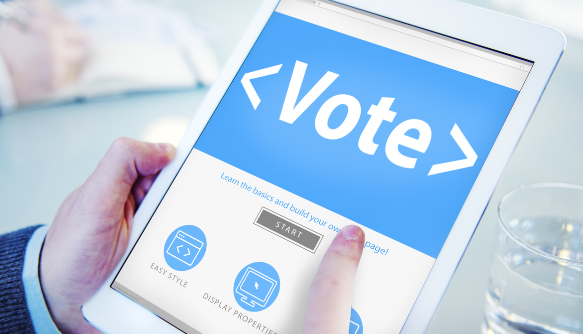 evoting on a tablet