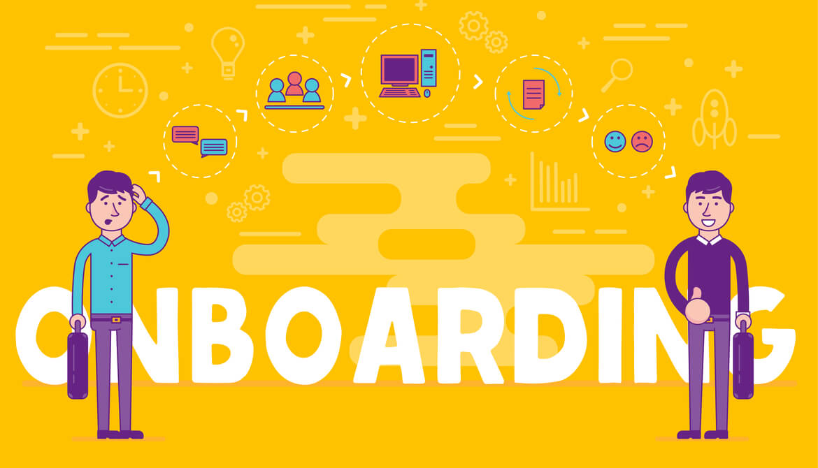 Employees onboarding concept