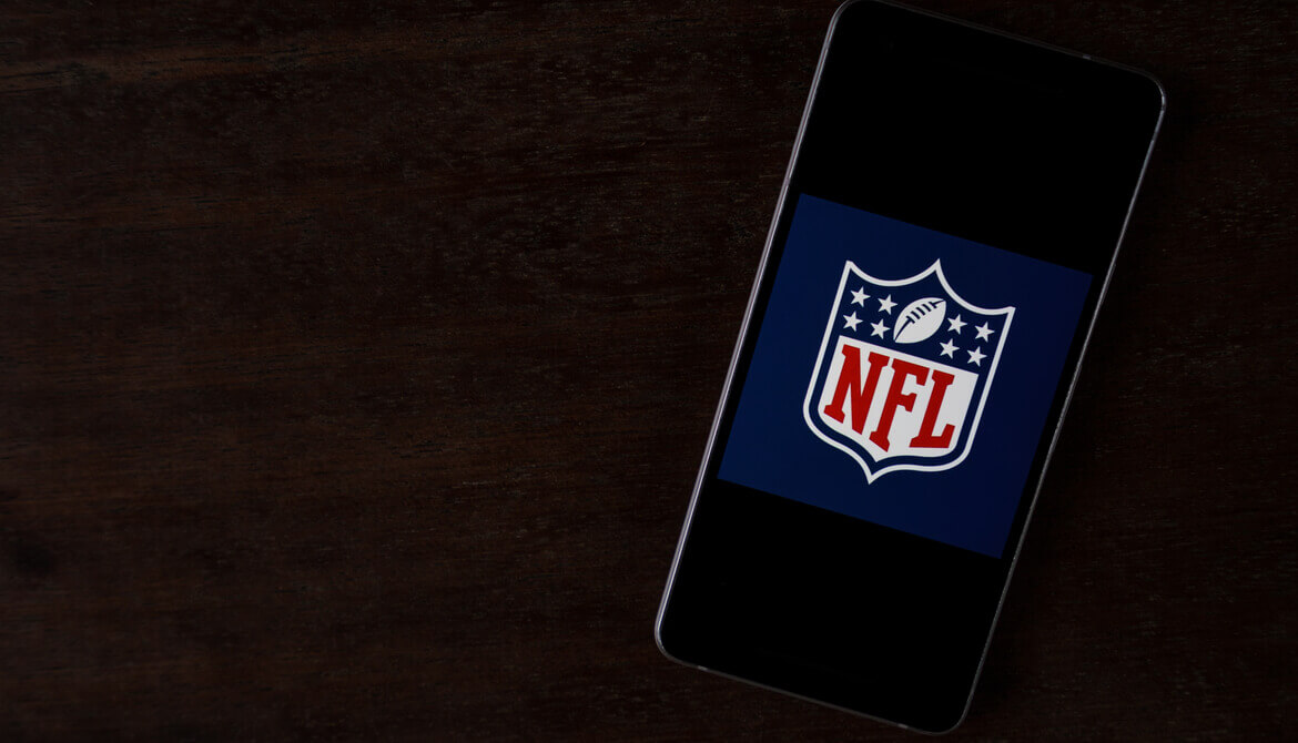 NFL app on a smartphone