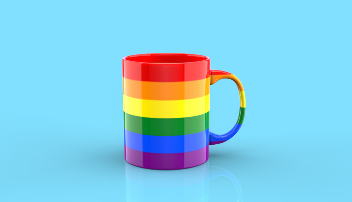 pride rainbow mug
