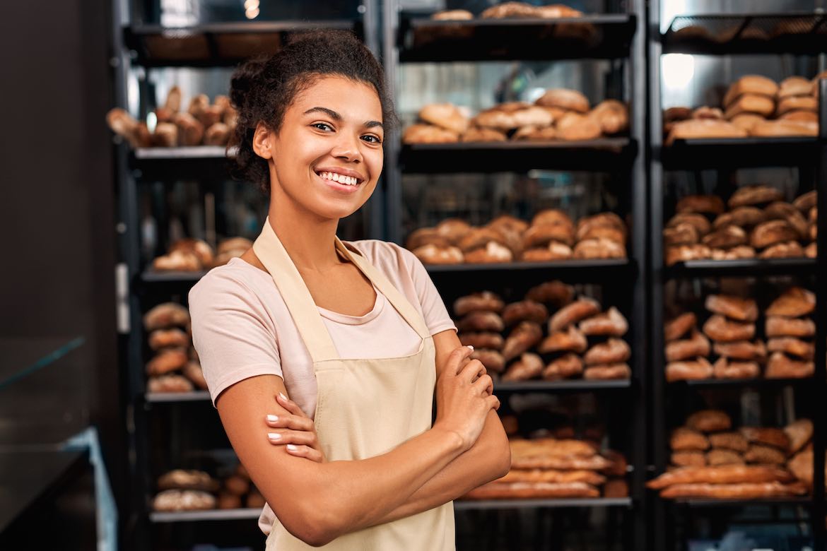 black woman bakery business owner