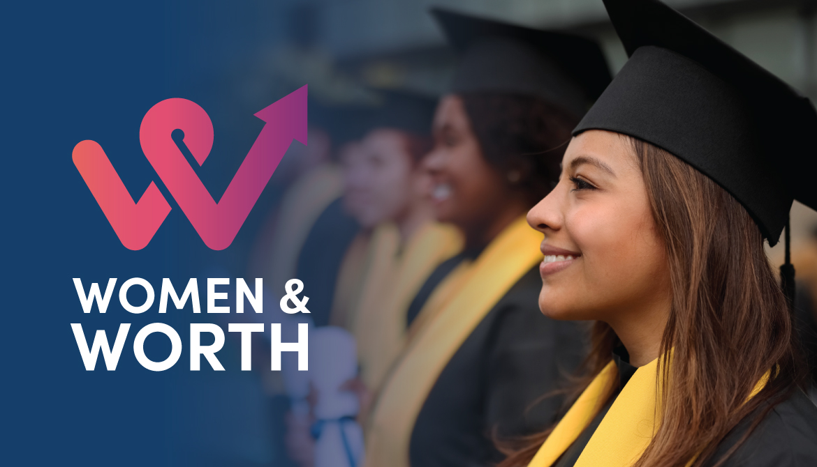 women and worth female graduate