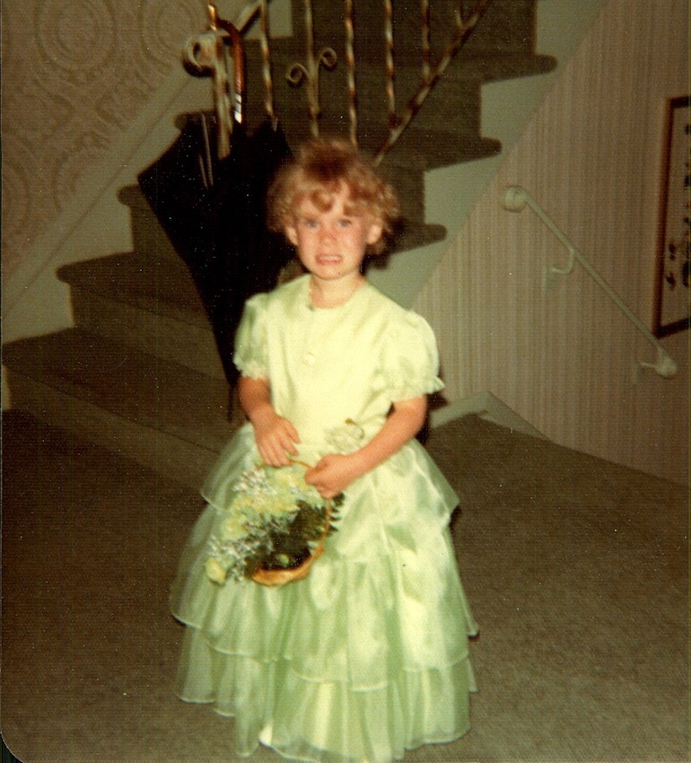 4-year-old Laurie Maddalena at wedding