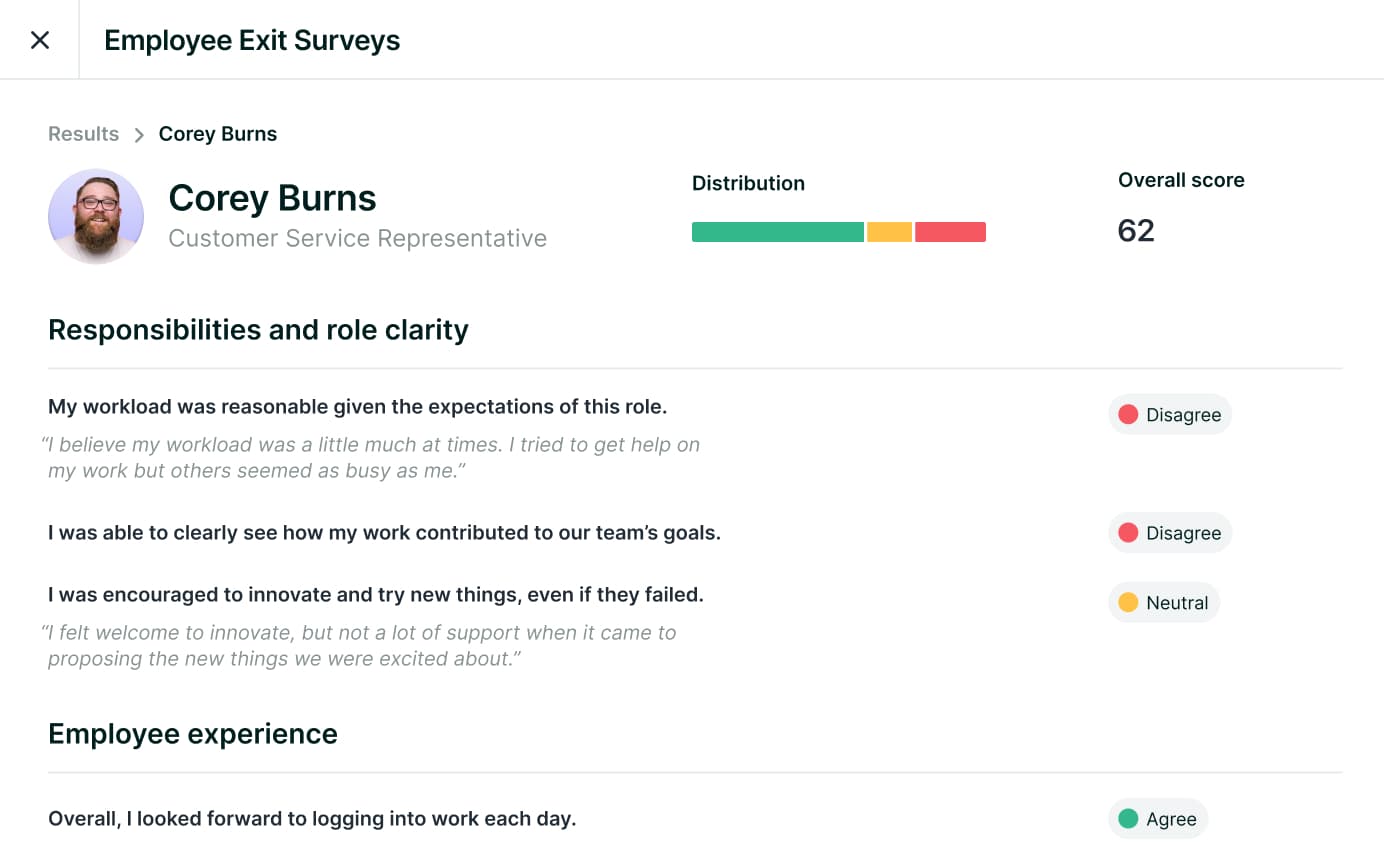 Image of Employee Exit Survey on Lattice system