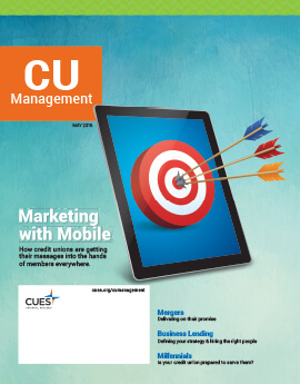 May 2016 Issue CU Management Cover