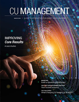  March 2023 CU Management magazine cover