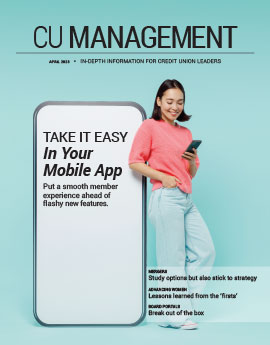  April 2023 CU Management magazine cover
