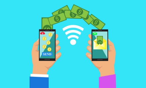 smartphones transfer money using p2p like zelle and venmo