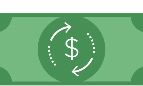 illustration of currency indicating circular flow