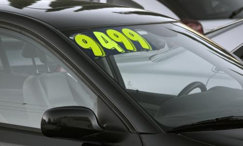 used cars for sale in a lot