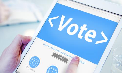 evoting on a tablet