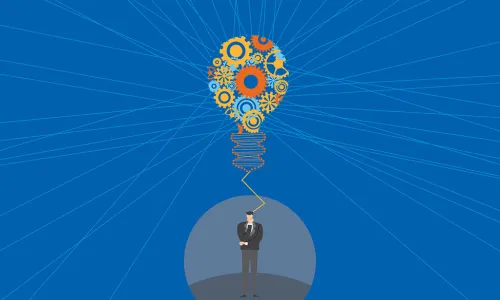 special report cover lightbulb illustration