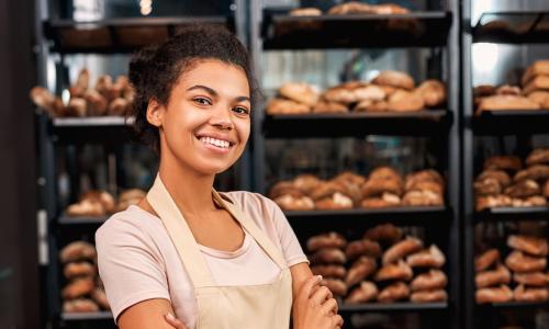 black woman bakery business owner