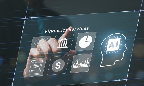 selecting Financial Services from screen