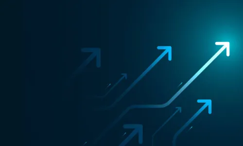 arrows showing growth by pointing upwards