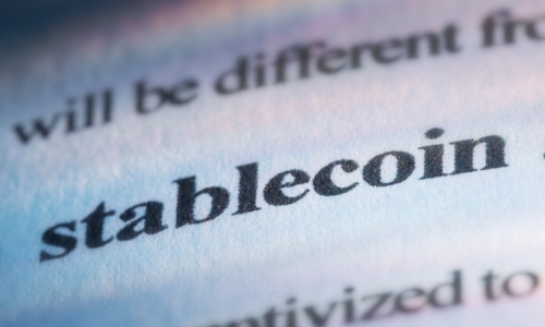 stablecoin word bolded in text