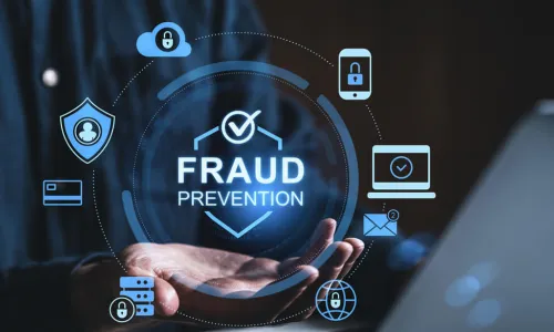 open hand with fraud prevention ai 